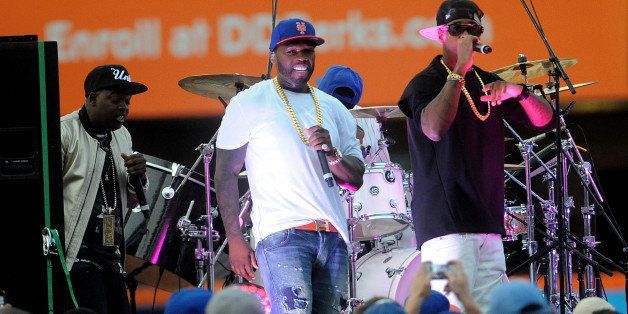 NEW YORK, NY - JUNE 14: Hip-hop artist 50 Cent performs during the 2014 Mets Concert Series at Citi Field on June 14, 2014 in the Queens borough of New York City. (Photo by Brad Barket/Getty Images)