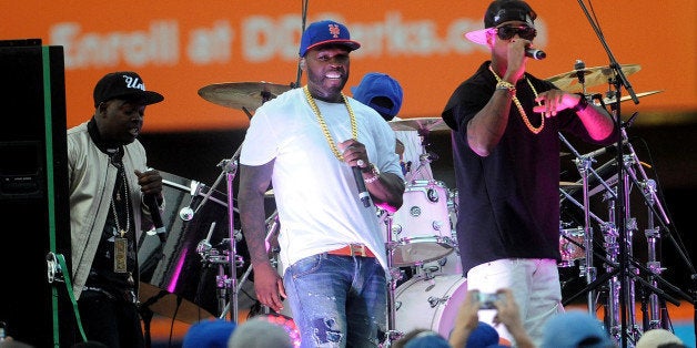 NEW YORK, NY - JUNE 14: Hip-hop artist 50 Cent performs during the 2014 Mets Concert Series at Citi Field on June 14, 2014 in the Queens borough of New York City. (Photo by Brad Barket/Getty Images)