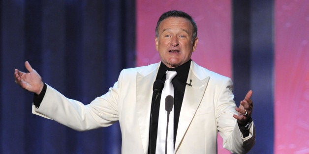 CULVER CITY, CA - JUNE 10: Actor Robin Williams speaks onstage during the 38th AFI Life Achievement Award honoring Mike Nich