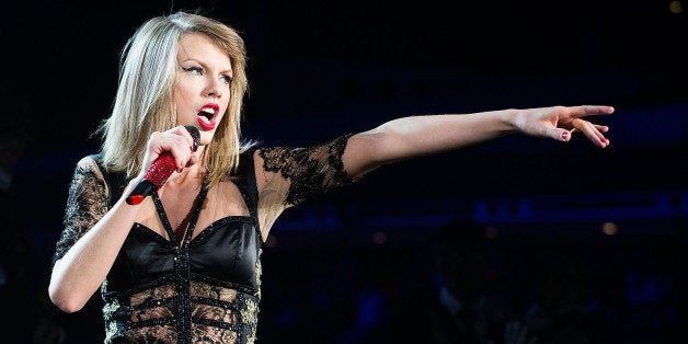SINGAPORE - JUNE 09: Taylor Swift performs at Singapore Indoor Stadium on June 9, 2014 in Singapore. (Photo by Nicky Loh/TA