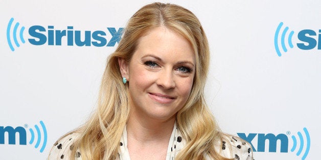 NEW YORK, NY - APRIL 09: (EXCLUSIVE COVERAGE) Melissa Joan Hart visits at SiriusXM Studios on April 9, 2014 in New York City. (Photo by Robin Marchant/Getty Images)