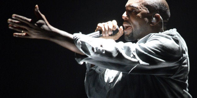 SAN FRANCISCO, CA - AUGUST 08: Kanye West performs during the Outside Lands Music and Arts Festival at Golden Gate Park on August 8, 2014 in San Francisco, California. (Photo by Tim Mosenfelder/Getty Images)