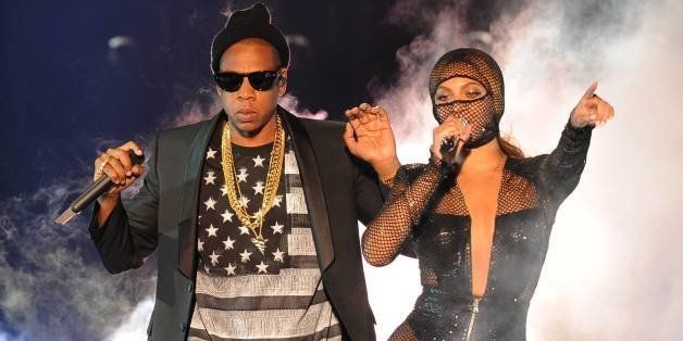 IMAGE DISTRIBUTED FOR PARKWOOD ENTERTAINMENT - Beyonce and JAY Z perform on the opening night of the On The Run Tour at Sun Life Stadium on Wednesday, June 25, 2014, in Miami, Florida. (Photo by Jeff Daly/Invision for Parkwood Entertainment/AP Images)