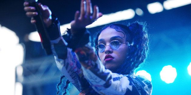 CHICAGO, IL - JULY 19: Tahliah Barnett aka FKA Twigs performs onstage during 2014 Pitchfork Music Festival at Union Park on July 19, 2014 in Chicago, Illinois. (Photo by Roger Kisby/Getty Images)