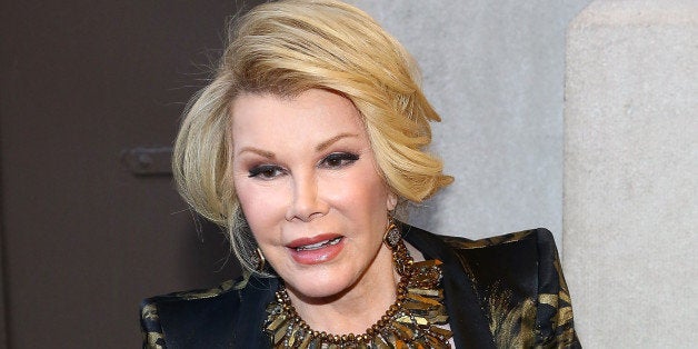 NEW YORK, NY - APRIL 06: Joan Rivers attends the 'The Realistic Joneses' opening night at The Lyceum Theater on April 6, 201