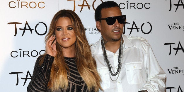 LAS VEGAS, NV - JULY 04: Television personality Khloe Kardashian (L) and rapper French Montana arrive at the Tao Nightclub at The Venetian Las Vegas to celebrate her birthday on July 4, 2014 in Las Vegas, Nevada. Kardashian turned 30 on June 27. (Photo by Ethan Miller/Getty Images)