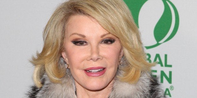 HOLLYWOOD, CA - FEBRUARY 26: Joan Rivers attends the Global Green USA's 11th Annual Pre-Oscar Party held at Avalon on Februar