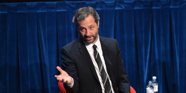 BEVERLY HILLS, CA - MARCH 10: Writer Judd Apatow attends The Paley Center For Media's 2014 PaleyFest Icon Award announcement at The Paley Center for Media on March 10, 2014 in Beverly Hills, California. (Photo by Alberto E. Rodriguez/Getty Images)