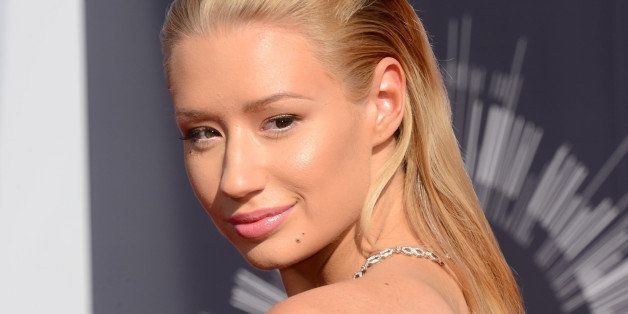 Iggy Azalea arrives at the MTV Video Music Awards at The Forum on Sunday, Aug. 24, 2014, in Inglewood, Calif. (Photo by Jordan Strauss/Invision/AP)