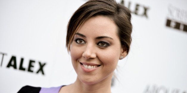 Aubrey Plaza arrives at the LA Premiere of "About Alex" held at the ArcLight Hollywood on Wednesday, Aug. 6, 2014, in Los Angeles. (Photo by Richard Shotwell/Invision/AP)