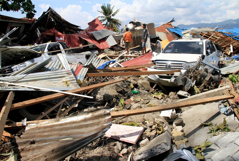 Survivors are searching for ways to rebuild using the rubble and damage left behind by the twin disasters.