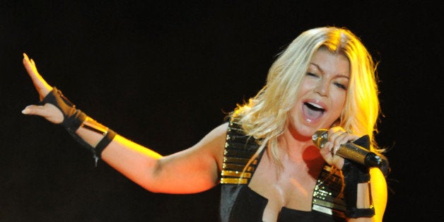 MIAMI GARDENS, FL - NOVEMBER 23: Fergie of the Black Eyed Peas performs on the final night of their tour at Sun Life Stadium on November 23, 2011 in Miami Gardens, Florida. (Photo by Larry Marano/Getty Images)