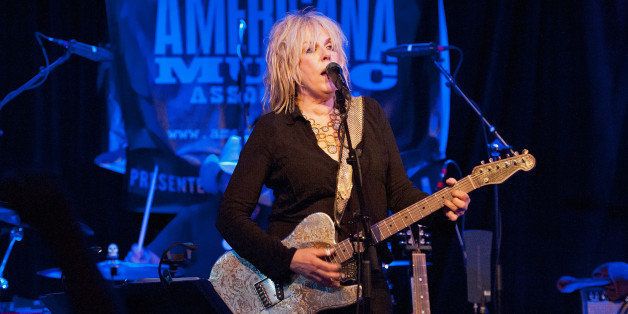 NASHVILLE, TN - SEPTEMBER 22: Lucinda Williams performs at 3rd & Lindsley to close out the 14th Annual Americana Music Festival & Conference on September 22, 2013 in Nashville, United States. (Photo by Erika Goldring/Getty Images for Americana Music Festival)