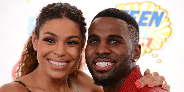Jordin Sparks, left, and Jason Derulo arrives at the Teen Choice Awards at the Shrine Auditorium on Sunday, Aug. 10, 2014, in Los Angeles. (Photo by Jordan Strauss/Invision/AP)