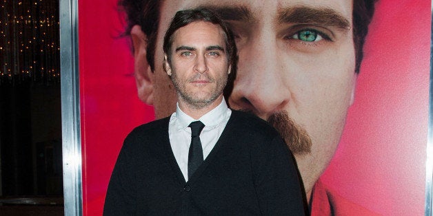 LOS ANGELES, CA - DECEMBER 12: Actor Joaquin Phoenix attends the premiere of Warner Bros. Pictures' 'Her.' at DGA Theater on