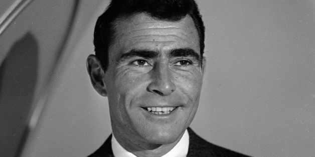Rod Serling in 'Odyssey of Flight 33', episode 18, season 2 of CBS' science fiction television series, 'The Twilight Zone', October 24, 1960. (Photo by CBS Photo Archive/Getty Images)