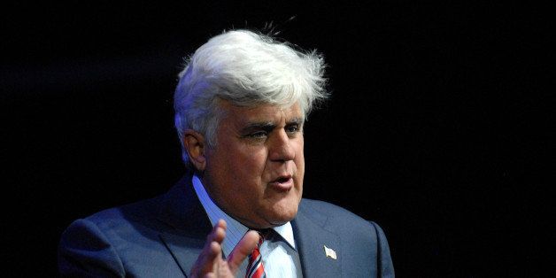 DETROIT, MI - JUNE 07: Jay Leno performs at MotorCity Casino's Sound Board Theater on June 7, 2014 in Detroit, Michigan. (Photo by Paul Warner/Getty Images)
