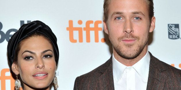 TORONTO, ON - SEPTEMBER 07: Actors Eva Mendes and Ryan Gosling attend 'The Place Beyond The Pines' premiere during the 2012 Toronto International Film Festival at Princess of Wales Theatre on September 7, 2012 in Toronto, Canada. (Photo by Sonia Recchia/Getty Images)