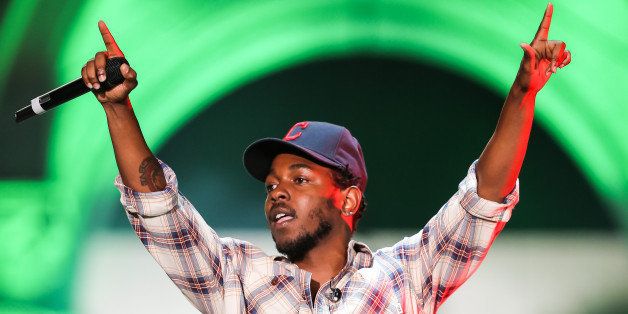 LOS ANGELES, CA - AUGUST 30: Rapper Kendrick Lamar performs during Day 1 of the Budweiser Made in America festival at Los Angeles Grand Park on August 30, 2014 in Los Angeles, California. (Photo by Chelsea Lauren/WireImage)