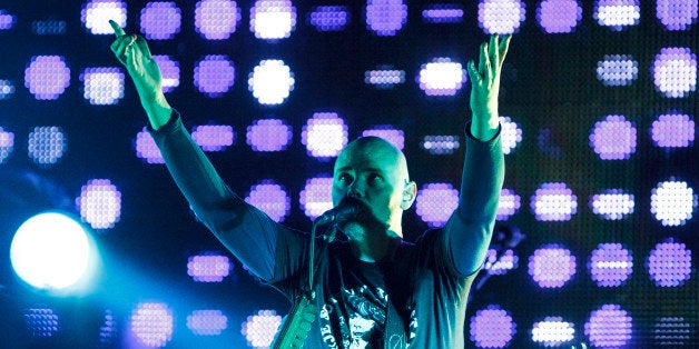 MANCHESTER, UNITED KINGDOM - JULY 01: Billy Corgan of The Smashing Pumpkins performs on stage at Manchester Academy on July 1