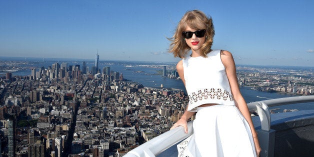 NEW YORK, NY - AUGUST 14: Yahoo Taping With Taylor Swift on August 14, 2014 in New York City. (Photo by Dimitrios Kambouris