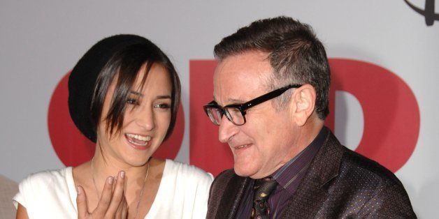 Robin Williams and Zelda Williams attends the 'Old Dogs' Premiere at the El Capitan Theatre on November 9, 2009 in Hollywood, California. (Photo by Steve Granitz/WireImage)