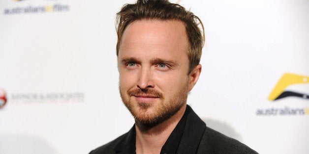 LOS ANGELES, CA - OCTOBER 16: Actor Aaron Paul attends the premiere of 'Felony' at Harmony Gold Theatre on October 16, 2014 in Los Angeles, California. (Photo by Jason LaVeris/FilmMagic)