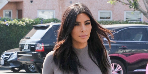 LOS ANGELES, CA - OCTOBER 20: Kim Kardashian is seen on October 20, 2014 in Los Angeles, California. (Photo by Bauer-Griffin