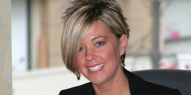 GLENDALE, CA - APRIL 14: Television personality Kate Gosselin attends a signing for her books 'Eight Little Faces' and 'Mult