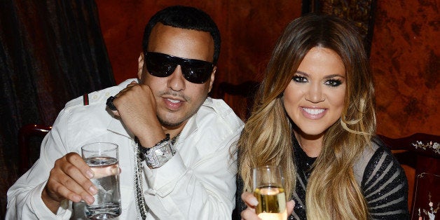 LAS VEGAS, NV - JULY 04: French Montana and Khloe Kardashian celebrate Khloe Kardashian's 30th birthday at TAO bistro on Jul