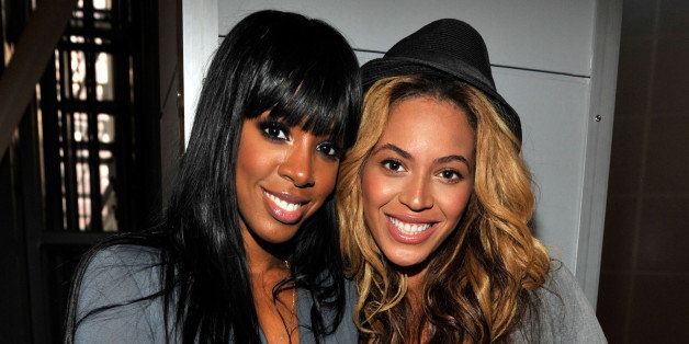(EXCLUSIVE, Premium Rates Apply) (EXCLUSIVE COVERAGE) Kelly Rowland and Beyonce attend the exclusive listening event for the highly-anticipated release by Jay-Z and Kanye West,'Watch The Throne' (Available August 8th) at the Hayden Planetarium at the American Museum of Natural History on August 1, 2011 in New York City.