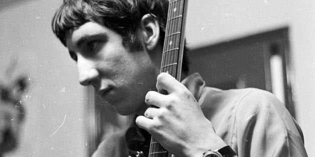 NEW YORK - MARCH 31: Gutiarist Pete Townshend of the rock and roll band 'The Who' rehearses on his Fender Stratocaster electr