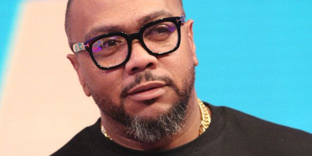 NEW YORK, NY - MAY 14: Recording artist Timbaland visits 106 & Park at BET studio on May 14, 2014 in New York City. (Photo by Bennett Raglin/BET/Getty Images)