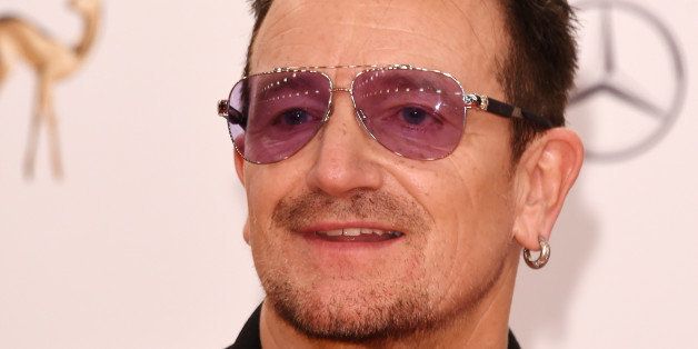 BERLIN, GERMANY - NOVEMBER 13: Singer Bono from the band U2 attends Kryolan at the Bambi Awards 2014 on November 13, 2014 in Berlin, Germany. (Photo by Luca Teuchmann/Getty Images for Kryolan)