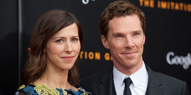 NEW YORK, NY - NOVEMBER 17: Benedict Cumberbatch (R) and Sophie Hunter attend 'The Imitation Game' New York Premiere at the Ziegfeld Theater on November 17, 2014 in New York City. (Photo by D Dipasupil/FilmMagic)
