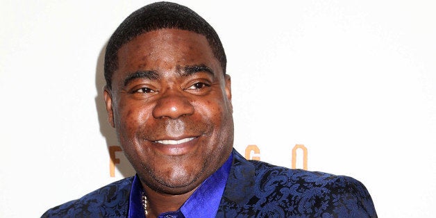 FILE - In this April 9, 2014 file photo, actor Tracy Morgan attends the FX Networks Upfront premiere screening of "Fargo" at the SVA Theater in New York. Morgan is struggling more than two months after he was injured in a motor vehicle crash that left a fellow comedian dead, his lawyer said Monday, Aug. 11, 2014. (Photo by Greg Allen/Invision/AP, File)