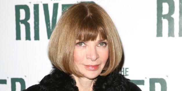 NEW YORK, NY - NOVEMBER 16: Anna Wintour attend the Broadway Opening Performance of 'The River' at Circle in the Square Theatre on November 16, 2014 in New York City. (Photo by Walter McBride/WireImage)