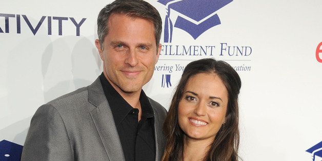 BEVERLY HILLS, CA - OCTOBER 14: Actress Danica McKellar and Scott Sveslosky arrive at the 20th Annual Fulfillment Fund Stars Benefit Gala at The Beverly Hilton Hotel on October 14, 2014 in Beverly Hills, California. (Photo by Gregg DeGuire/WireImage)