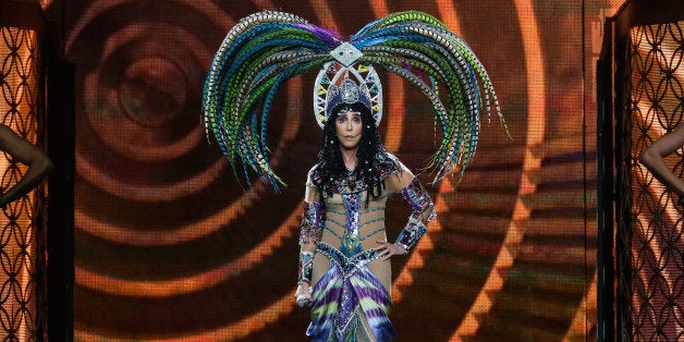 LOS ANGELES, CA - JULY 07: Singer Cher performs during the 'Dressed 2 Kill' tour at Staples Center on July 7, 2014 in Los An