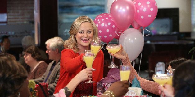 PARKS AND RECREATION -- 'Galentine's Day' Episode 617 -- Pictured: Amy Poehler as Leslie Knope -- (Photo by: Danny Feld/NBC/NBCU Photo Bank via Getty Images)