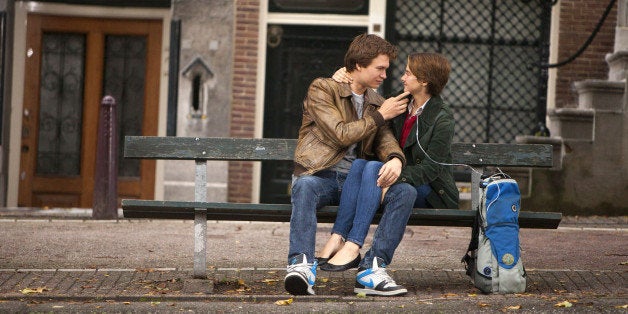 This image released by 20th Century Fox shows Ansel Elgort, left, and Shailene Woodley appear in a scene from "The Fault In Our Stars." (AP Photo/20th Century Fox, James Bridges)