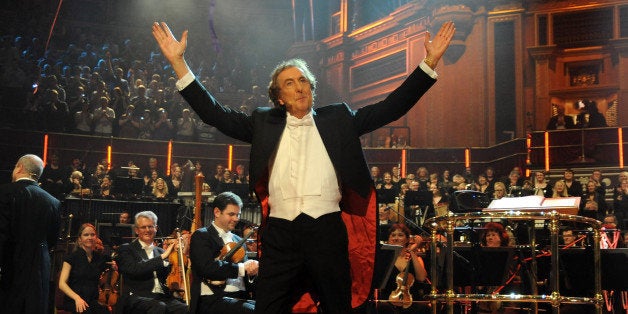 LONDON, ENGLAND - OCTOBER 23: Eric Idle performs on stage during 'Not The Messiah (He's A Very Naughty Boy)', celebrating 40 years of Monty Python, at the Royal Albert Hall on October 23, 2009 in London, England. (Photo by Dave M. Benett/Getty Images)