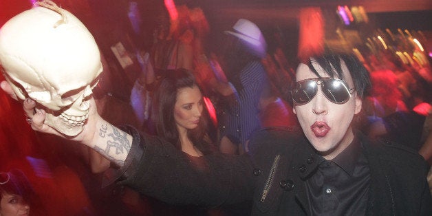 LAS VEGAS, NV - OCTOBER 29: Marilyn Manson hosts a Halloween bash at Hyde Bellagio at the Bellagio on October 29, 2013 in Las Vegas, Nevada. (Photo by Isaac Brekken/WireImage)