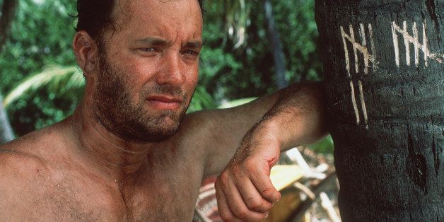 BEVERLY HILLS, CA - FEBRUARY 13: US actor Tom Hanks was nominated for an Academy Award for Best Actor for 'Cast Away', by the Academy of Motion Picture Arts and Sciences in Beverly Hills, 13 February 2001. Hanks is shown in a scene from the film. The Oscars will be presented 25 March 2001 at the Shrine Auditorium in Los Angeles. (Photo credit should read FRANCOIS DUHAMEL/AFP/Getty Images)