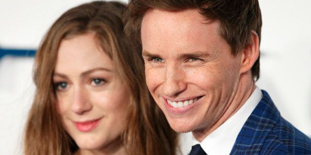 LONDON, UNITED KINGDOM - DECEMBER 09: (EMBARGOED FOR PUBLICATION IN UK NEWSPAPERS UNTIL 48 HOURS AFTER CREATE DATE AND TIME) Hannah Bagshawe and Eddie Redmayne attend the UK Premiere of 'The Theory Of Everything' at Odeon Leicester Square on December 9, 2014 in London, England. (Photo by Max Mumby/Indigo/Getty Images)