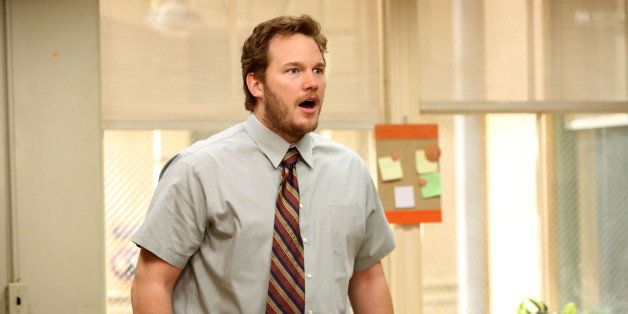 PARKS AND RECREATION -- 'Halloween Surprise' Episode 505 -- Pictured: Chris Pratt as Andy -- (Photo by: Danny Feld/NBC/NBCU Photo Bank via Getty Images)