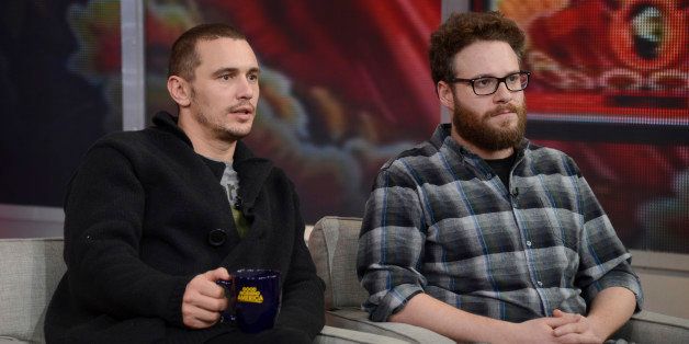 GOOD MORNING AMERICA - Seth Rogen and James Franco talk about their controversial action-comedy 'The Interview,' on GOOD MORNING AMERICA, airing Tuesday, DEC. 16 (7-9am, ET) on the ABC Television Network. (Photo by Ida Mae Astute/ABC via Getty Images) 