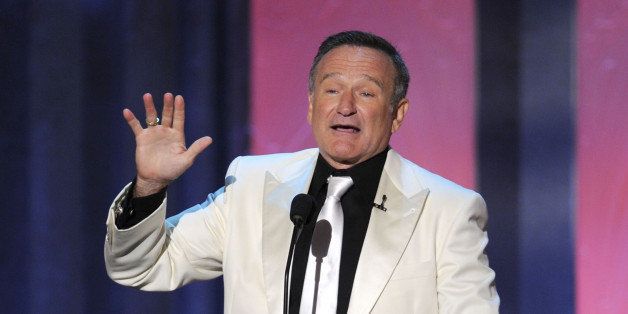 CULVER CITY, CA - JUNE 10: Actor Robin Williams speaks onstage during the 38th AFI Life Achievement Award honoring Mike Nichols held at Sony Pictures Studios on June 10, 2010 in Culver City, California. The AFI Life Achievement Award tribute to Mike Nichols will premiere on TV Land on Saturday, June 25 at 9PM ET/PST. (Photo by Kevin Winter/Getty Images for AFI)