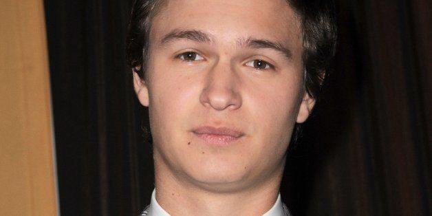 WEST HOLLYWOOD, CA - DECEMBER 10: Actor Ansel Elgort reads the nominations at the 21st Annual Screen Actors Guild Award Nominations and Holiday Display held at The Silver Screen Theater in West Hollywood on December 10, 2014 in Los Angeles, California. (Photo by Albert L. Ortega/Getty Images)