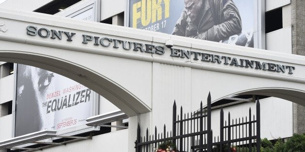 The entrance of Sony Pictures Studios in Culver City, California is seen December 16, 2014. 'Guardians of Peace' hackers invoked the 9/11 attacks in their most chilling threat yet against Sony Pictures, warning the Hollywood studio not to release a film which has angered North Korea. AFP PHOTO (Photo credit should read -/AFP/Getty Images)